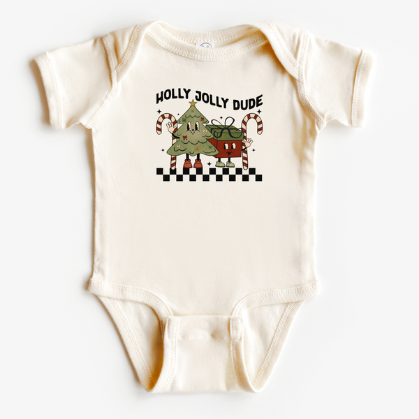 Holly Jolly Dude Bodysuit and Tee