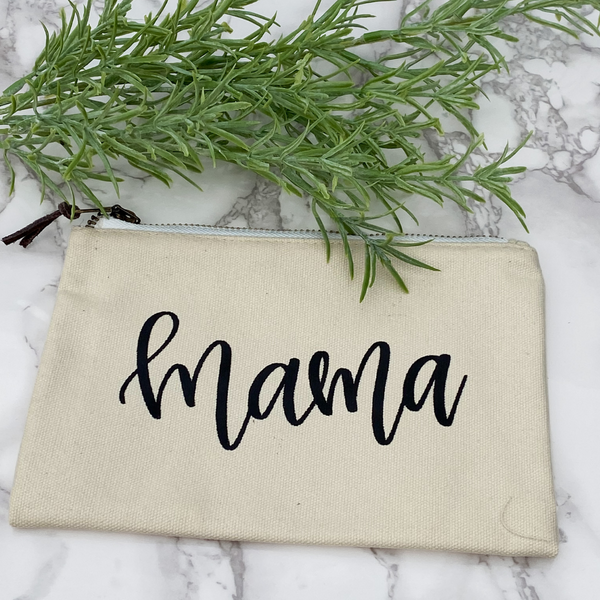 Mama canvas pouch