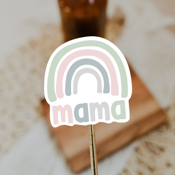 Mama rainbow sticker