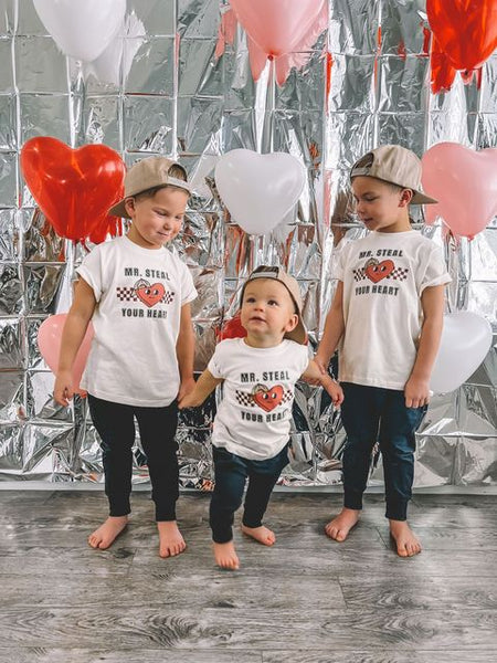 Mr. Steal Your Heart Bodysuit and Toddler Tee
